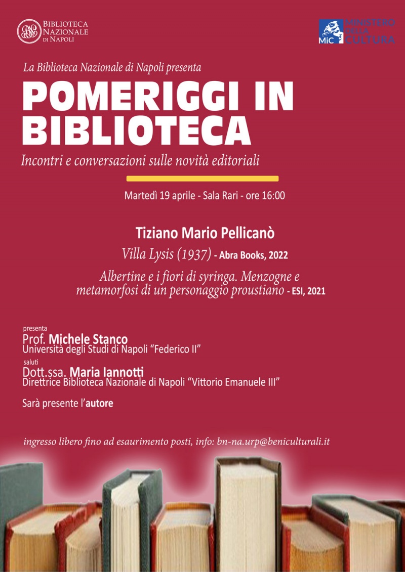 Pomeriggi in Biblioteca - Tiziano Mario Pellicanò